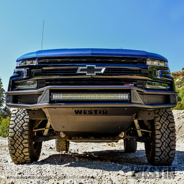 Westin 58-61215 Outlaw Front Bumper; Textured Black; - Truck Part Superstore