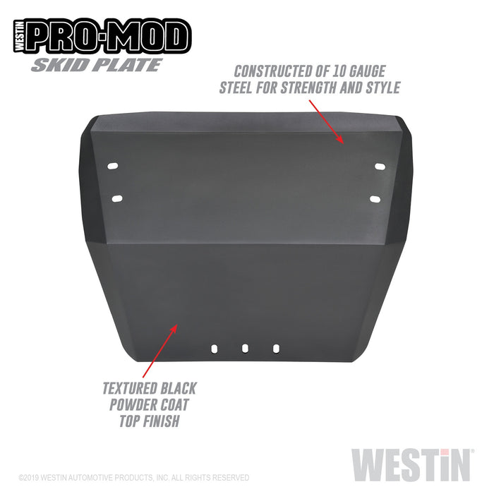 Westin 58-71085 Outlaw Bumper Skid Plate; Textured Black; - Truck Part Superstore