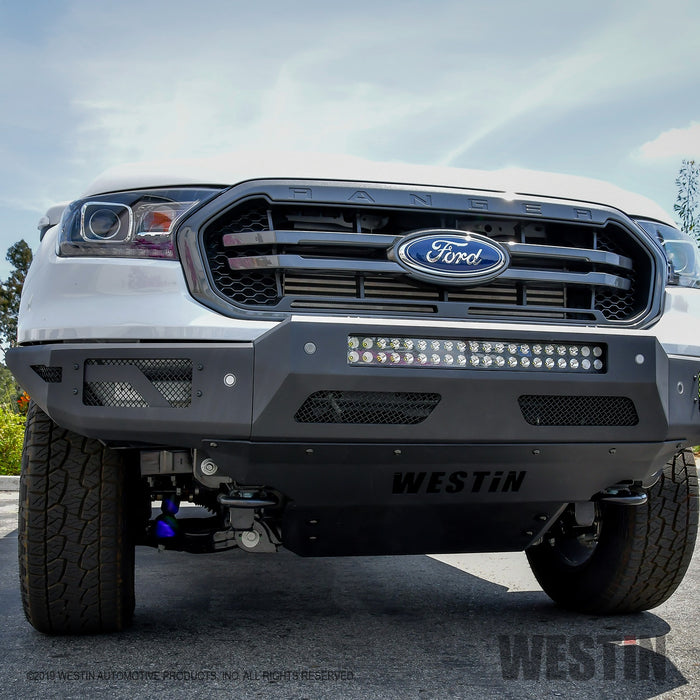 Westin 58-71085 Outlaw Bumper Skid Plate; Textured Black; - Truck Part Superstore