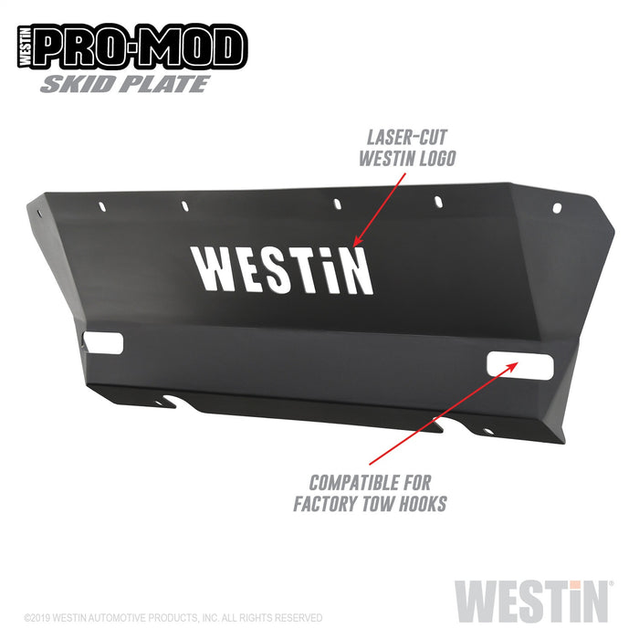 Westin 58-71155 Pro-Mod Skid Plate; Textured Black; - Truck Part Superstore