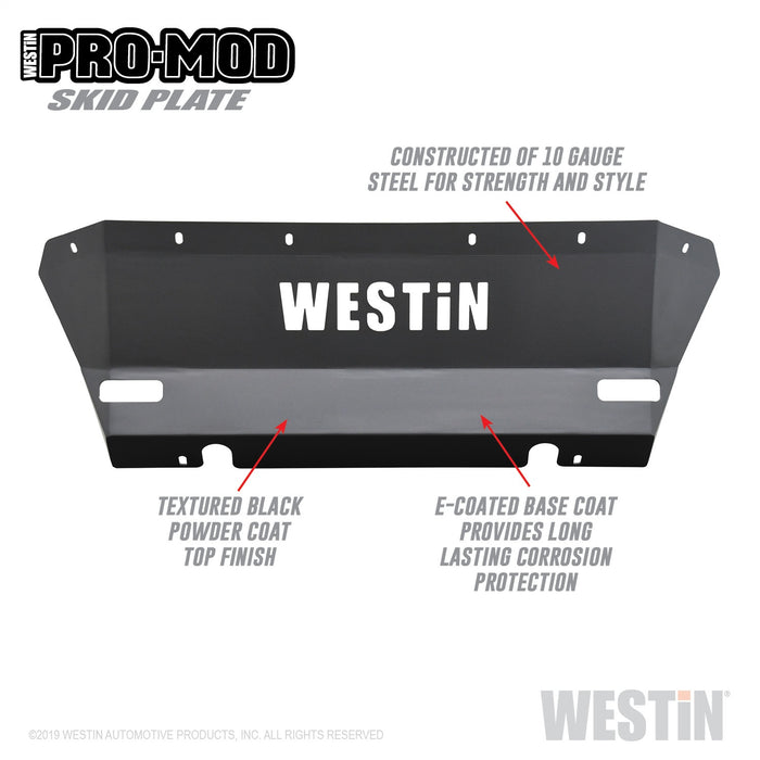 Westin 58-71155 Pro-Mod Skid Plate; Textured Black; - Truck Part Superstore