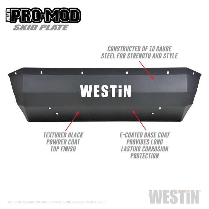 Westin 58-71175 Pro-Mod Skid Plate; Textured Black; - Truck Part Superstore