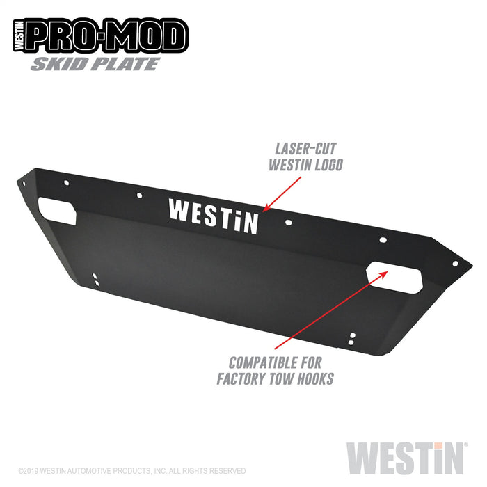 Westin 58-71185 Pro-Mod Skid Plate; Textured Black; - Truck Part Superstore