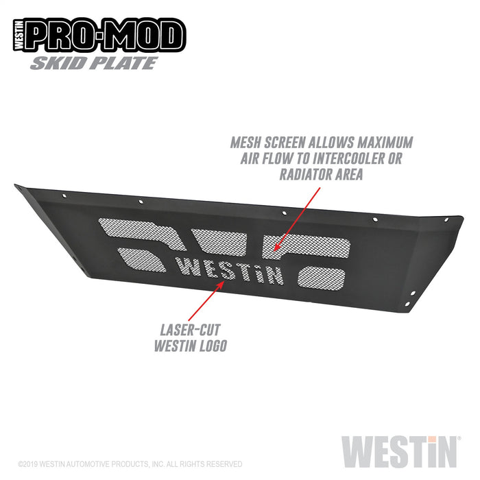 Westin 58-71195 Pro-Mod Skid Plate; Textured Black; - Truck Part Superstore