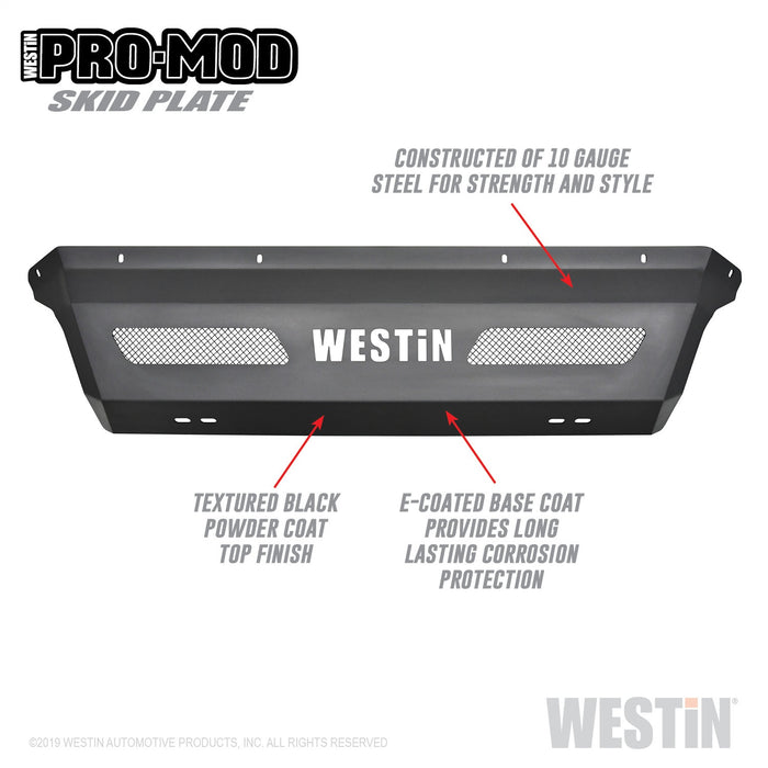 Westin 58-71205 Pro-Mod Skid Plate; Textured Black; - Truck Part Superstore