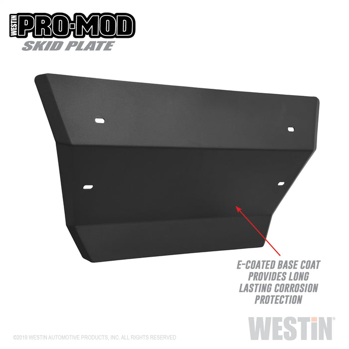 Westin 58-71215 Pro-Mod Skid Plate; Textured Black; Steel; - Truck Part Superstore