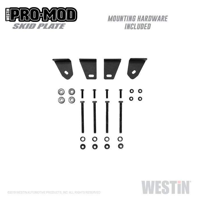Westin 58-71215 Pro-Mod Skid Plate; Textured Black; Steel; - Truck Part Superstore
