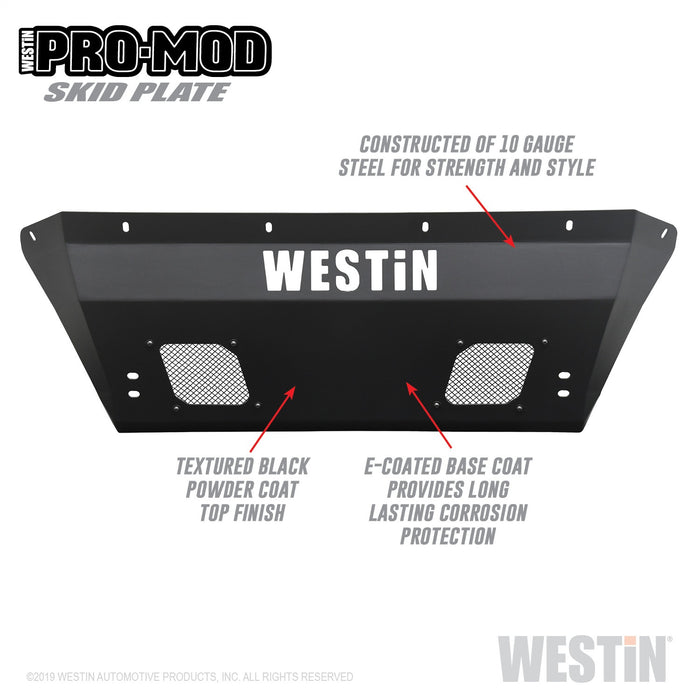 Westin 58-72005 Pro-Mod Skid Plate; Textured Black; - Truck Part Superstore