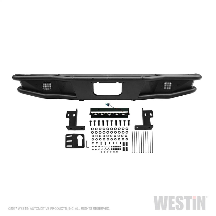 Westin 58-81005 Outlaw Rear Bumper; Textured Black; - Truck Part Superstore