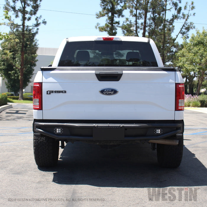 Westin 58-81015 Outlaw Rear Bumper; Textured Black; - Truck Part Superstore