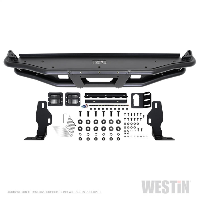 Westin 58-81055 Outlaw Rear Bumper; Textured Black; - Truck Part Superstore