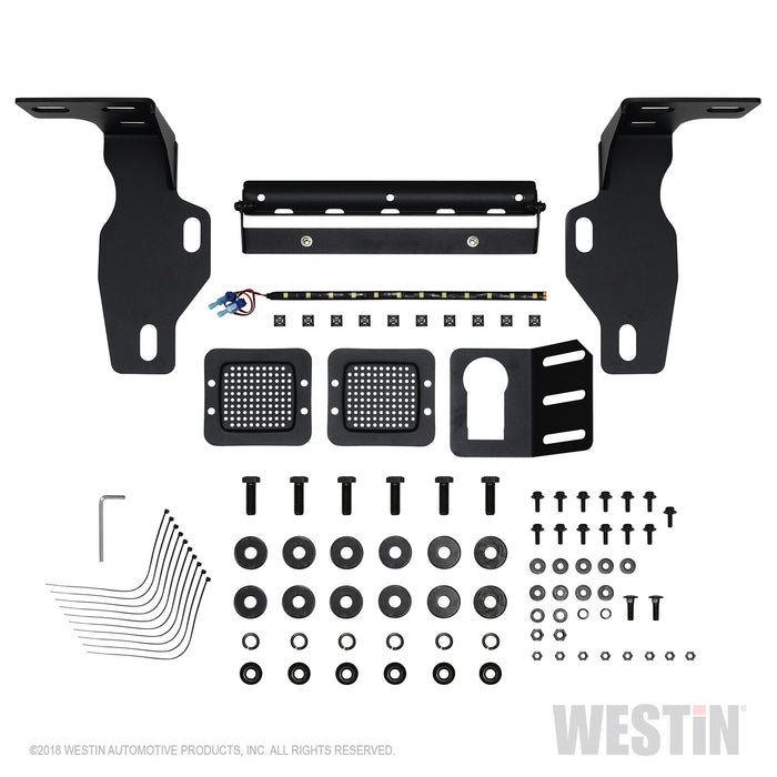 Westin 58-81055 Outlaw Rear Bumper; Textured Black; - Truck Part Superstore