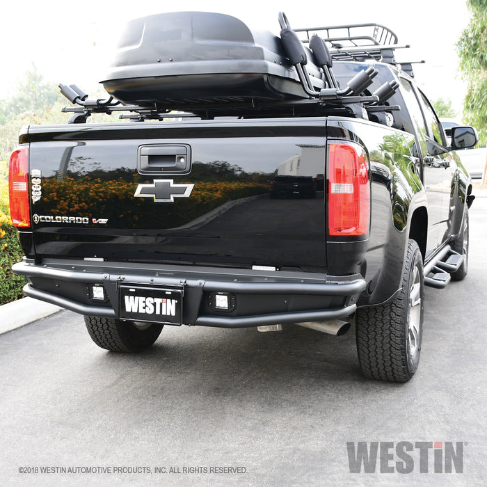 Westin 58-81055 Outlaw Rear Bumper; Textured Black; - Truck Part Superstore