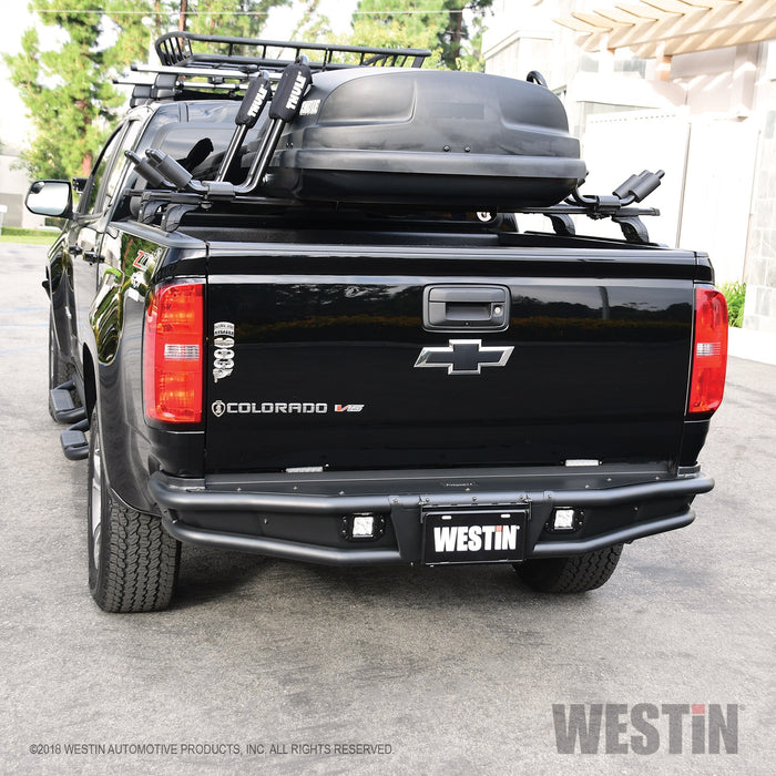 Westin 58-81055 Outlaw Rear Bumper; Textured Black; - Truck Part Superstore