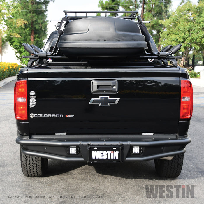 Westin 58-81055 Outlaw Rear Bumper; Textured Black; - Truck Part Superstore