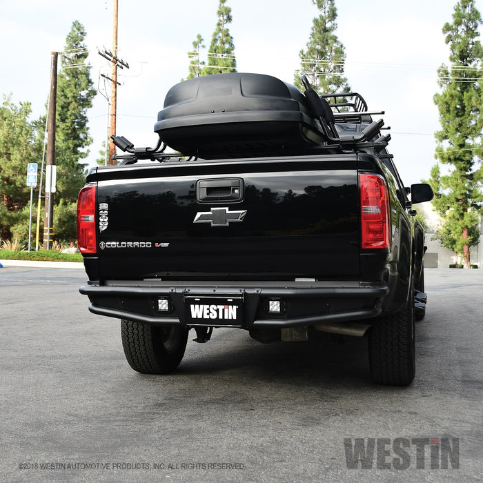 Westin 58-81055 Outlaw Rear Bumper; Textured Black; - Truck Part Superstore