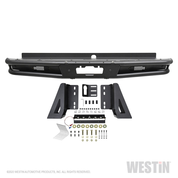 Westin 58-81085 Outlaw Rear Bumper; Textured Black; - Truck Part Superstore