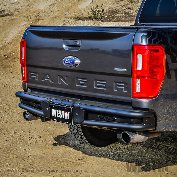 Westin 58-81085 Outlaw Rear Bumper; Textured Black; - Truck Part Superstore