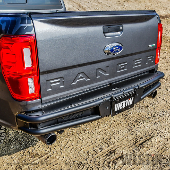 Westin 58-81085 Outlaw Rear Bumper; Textured Black; - Truck Part Superstore