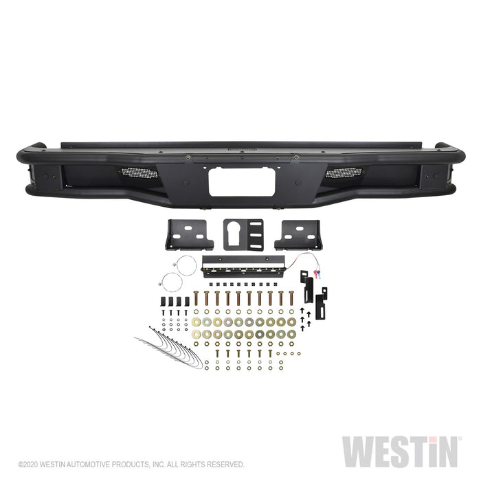 Westin 58-81215 Outlaw Rear Bumper; 2 in. Dia Tube; Steel; Textured Black; - Truck Part Superstore