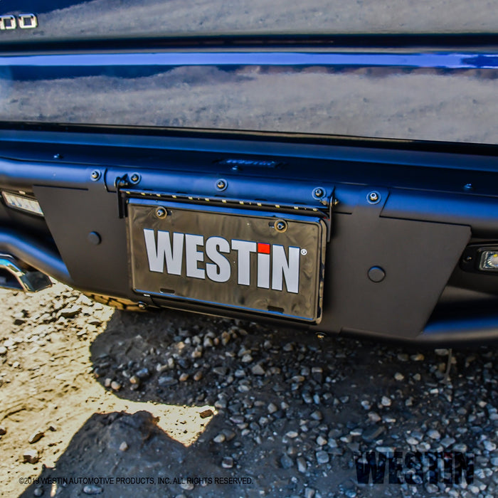 Westin 58-81215 Outlaw Rear Bumper; 2 in. Dia Tube; Steel; Textured Black; - Truck Part Superstore