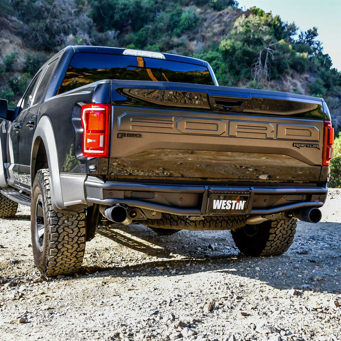 Westin 58-82025 Outlaw Rear Bumper; Textured Black; - Truck Part Superstore