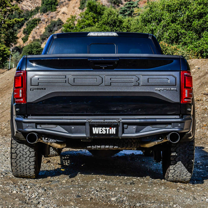 Westin 58-82025 Outlaw Rear Bumper; Textured Black; - Truck Part Superstore