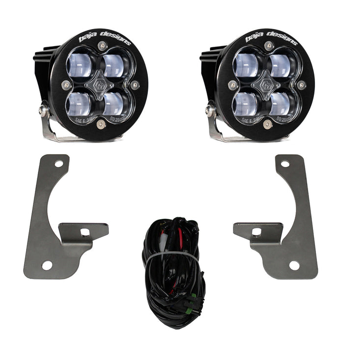 Baja Designs 587524 Squadron R SAE Fog Pocket Light Kit Jeep 2007-18 Wrangler JK w/ Premium OE Bumper (SAE Fog; Clear) Baja Designs - Truck Part Superstore