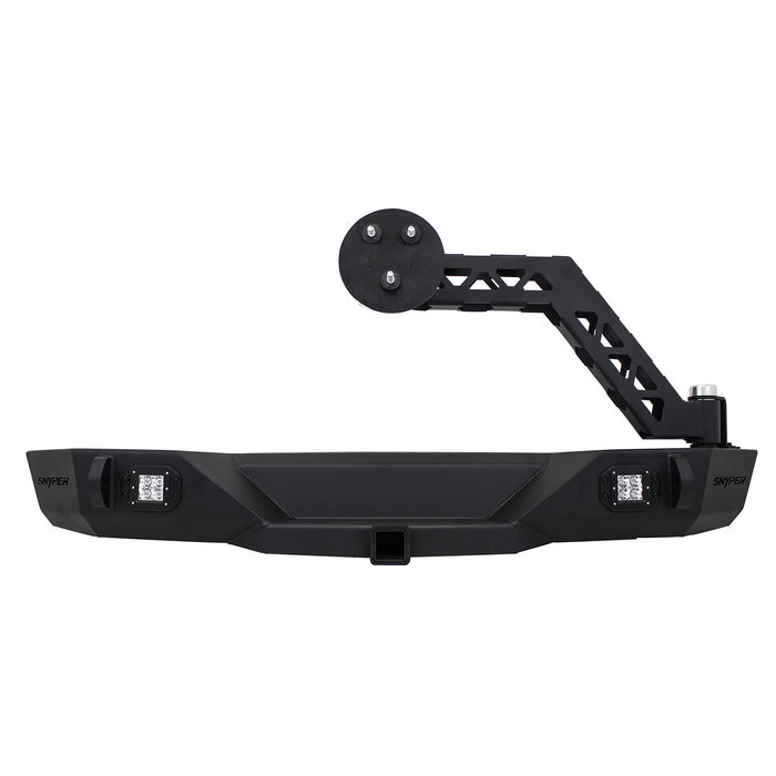 Westin 59-5515-22JKS5 Recoil Rear Bumper; w/Tire Carrier; Textured Black; - Truck Part Superstore