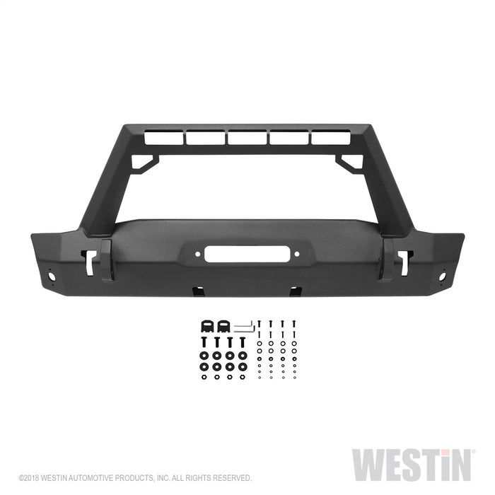 Westin 59-80025 WJ2 Stubby Front Bumper w/LED Light Bar Mount - Truck Part Superstore