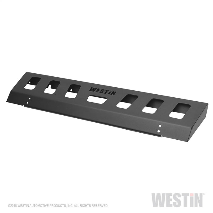 Westin 59-80095 WJ2 Front Bumper Skid Plate; Bumper Guard; Steel; Textured Black; Unlightened; - Truck Part Superstore