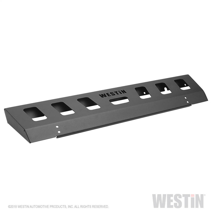 Westin 59-80095 WJ2 Front Bumper Skid Plate; Bumper Guard; Steel; Textured Black; Unlightened; - Truck Part Superstore