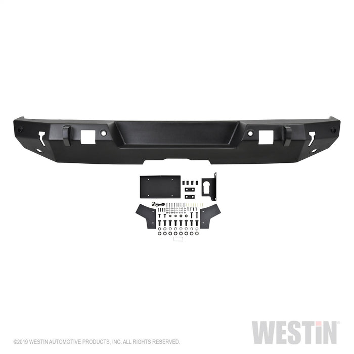 Westin 59-82045 WJ2 Rear Bumper; Steel; w/Sensors; Textured Black; - Truck Part Superstore
