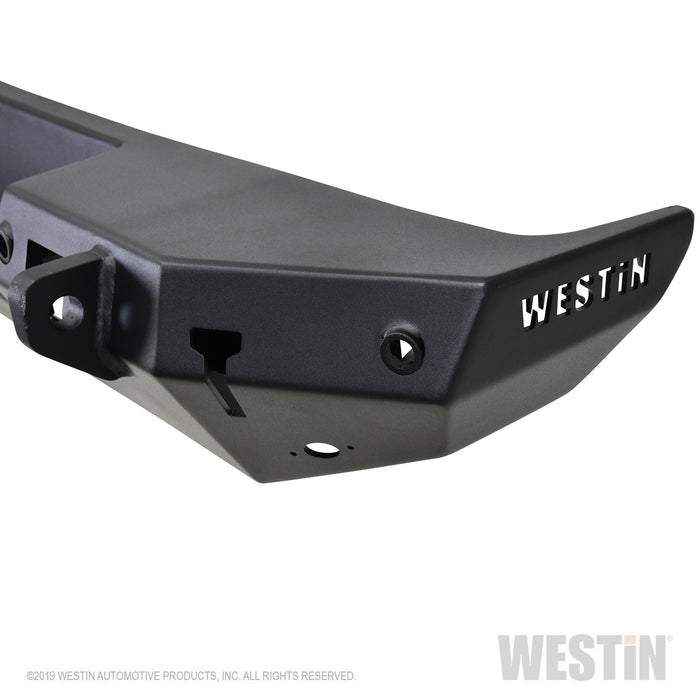 Westin 59-82045 WJ2 Rear Bumper; Steel; w/Sensors; Textured Black; - Truck Part Superstore