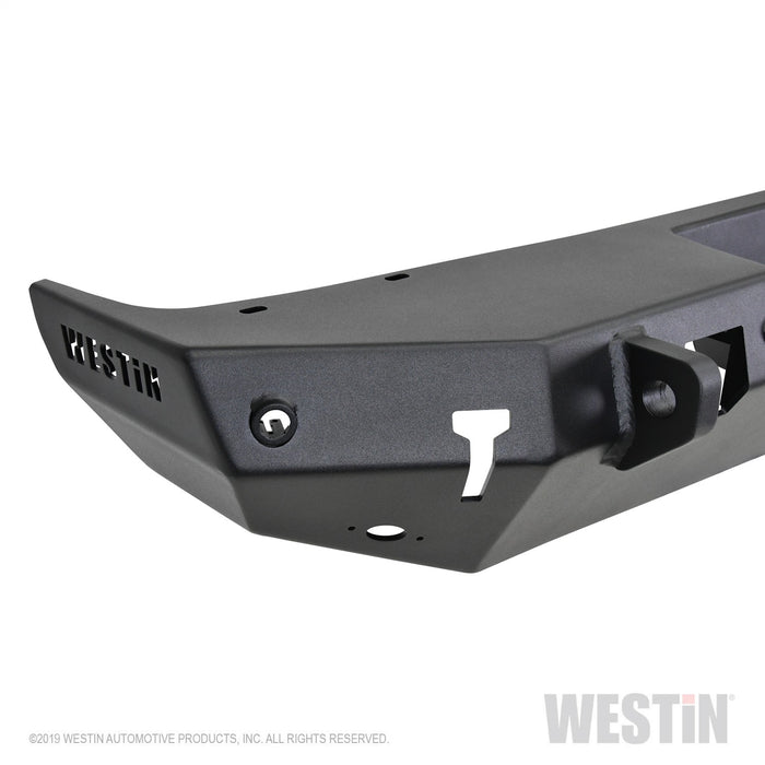 Westin 59-82045 WJ2 Rear Bumper; Steel; w/Sensors; Textured Black; - Truck Part Superstore