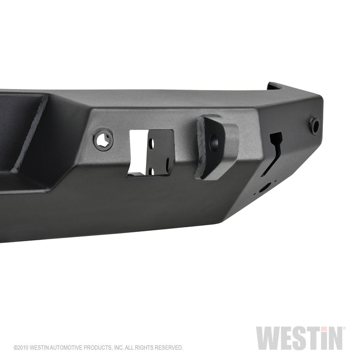 Westin 59-82045 WJ2 Rear Bumper; Steel; w/Sensors; Textured Black; - Truck Part Superstore