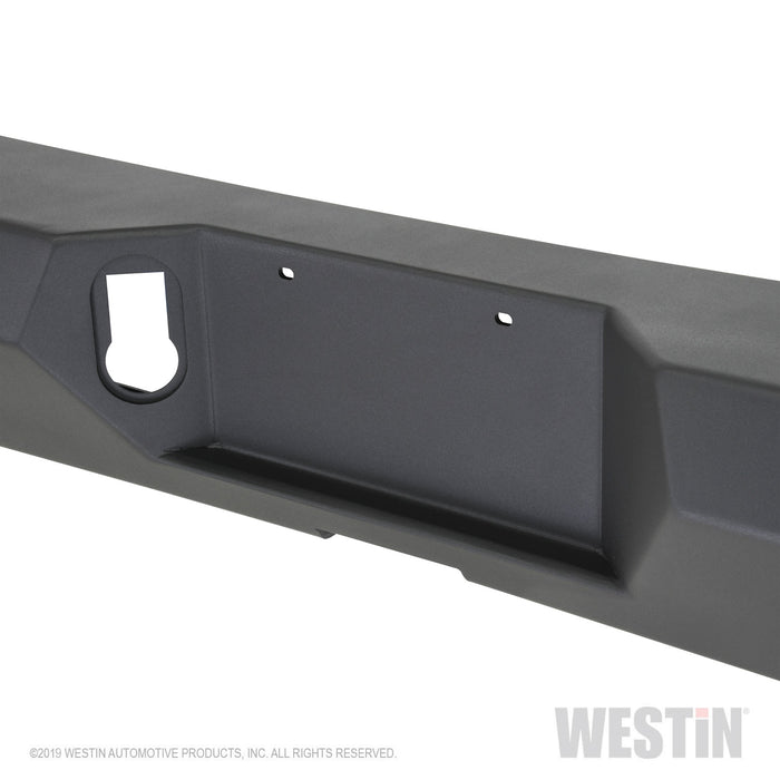 Westin 59-82075 WJ2 Rear Bumper; w/Sensors; Steel; Textured Black; Incl. Hardware Kit; - Truck Part Superstore