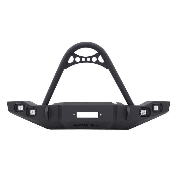 Westin 59-9515-12JKX5 Marksman Full Width Front Bumper w/Stinger; Textured Black; - Truck Part Superstore