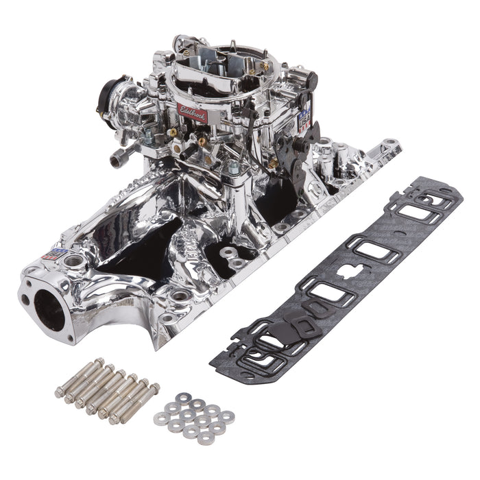 Edelbrock 20334 Engine Intake Manifold / Carburetor Kit - Truck Part Superstore