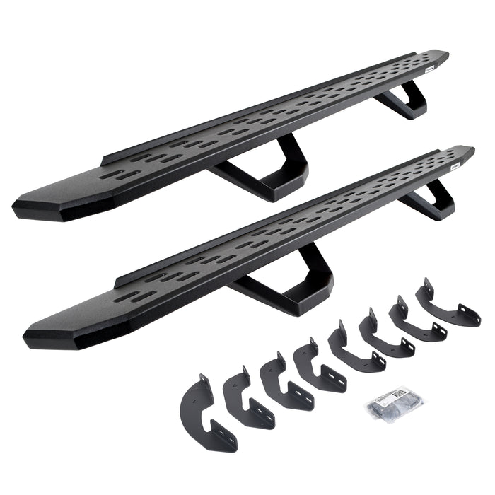 Go Rhino 6964397320PC RB30 Running Boards with Brackets, 2 Pairs Drop Steps Kit - Truck Part Superstore