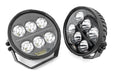 Rough Country 70805 Black Series LED Light Pair - Amber DRL - 6.5 Inch - Round - Truck Part Superstore