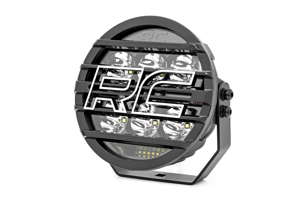 Rough Country 70805 Black Series LED Light Pair - Amber DRL - 6.5 Inch - Round - Truck Part Superstore