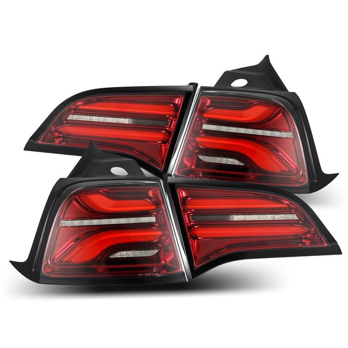 AlphaRex 601020 LED Taillights Red Smoke - Truck Part Superstore