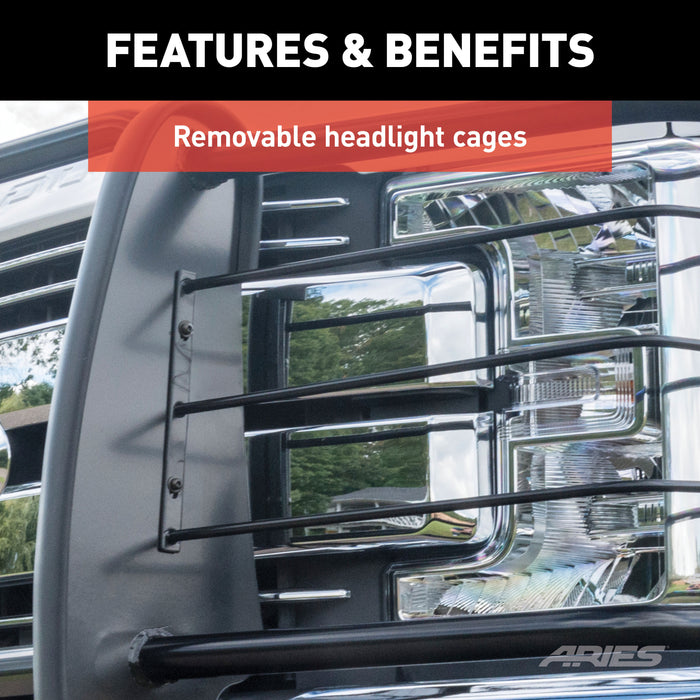 ARIES 6057 Black Steel Grille Guard, Select Honda Ridgeline for Select Honda Ridgeline