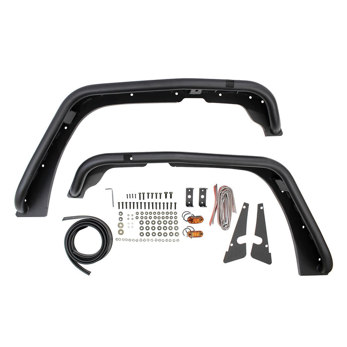 Westin 62-1005 Tube Fenders; Front; Pair; Steel w/Textured Black Finish; - Truck Part Superstore