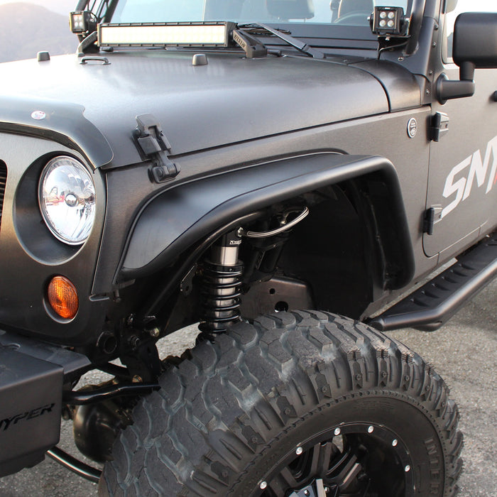 Westin 62-1005 Tube Fenders; Front; Pair; Steel w/Textured Black Finish; - Truck Part Superstore