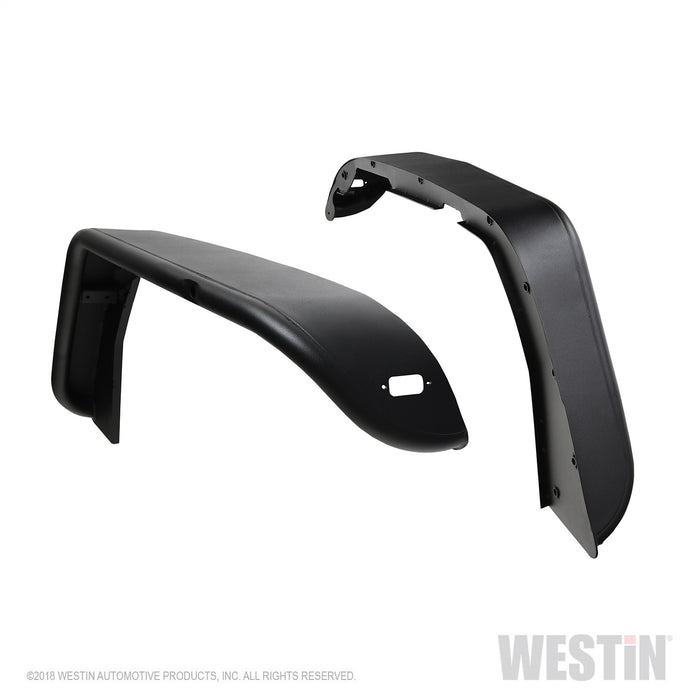Westin 62-1025 Tube Fenders; Front; Pair; Steel w/Textured Black Finish; - Truck Part Superstore