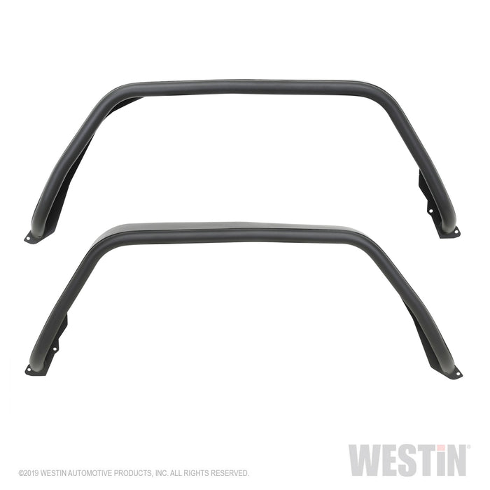 Westin 62-1065 Tube Fenders; Rear; Pair; Steel; Textured Black Finish; - Truck Part Superstore