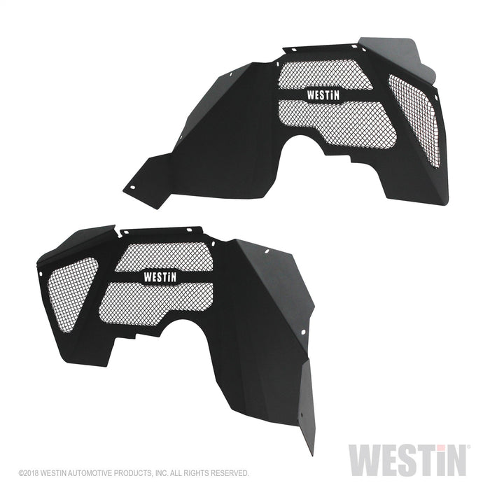 Westin 62-11005 Inner Fenders; Front; Pair; Steel w/Textured Black Finish; - Truck Part Superstore