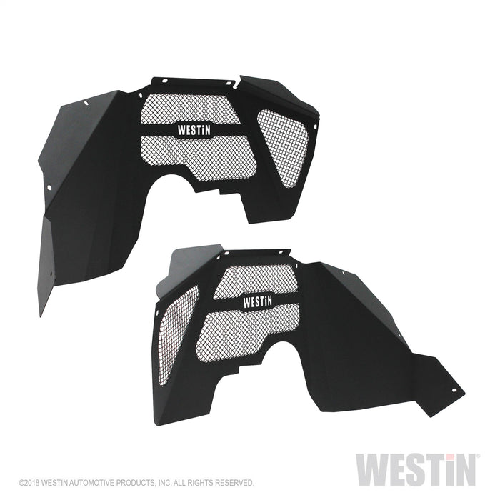 Westin 62-11005 Inner Fenders; Front; Pair; Steel w/Textured Black Finish; - Truck Part Superstore